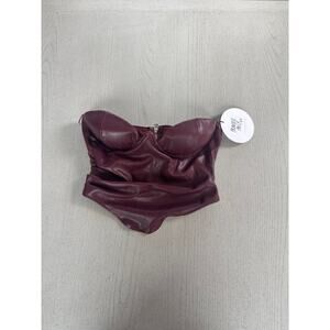 NWT Princess Polly Love Sculpt Bustier Vamp Alternative Goth Baddie